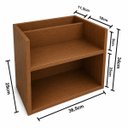Ver imagem 2 de Mesa de Cabeceira Vivian Amêndoa Suspensa MDF Criado Movel