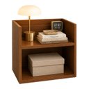 Ver imagem 1 de Mesa de Cabeceira Vivian Amêndoa Suspensa MDF Criado Movel