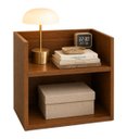 Ver imagem 1 de Mesa de Cabeceira Vivian Amêndoa Suspensa MDF Criado Movel