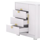 Ver imagem 6 de Cômoda Sapateira Vollard 4 Gavetas 1 Espelho 1 Porta com Prateleira Branco G98 - Gran Belo