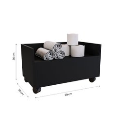 Gabinete para Banheiro com Rodinhas e Rodízios 60cm - 3