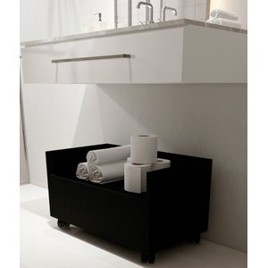 Gabinete para Banheiro com Rodinhas e Rodízios 60cm