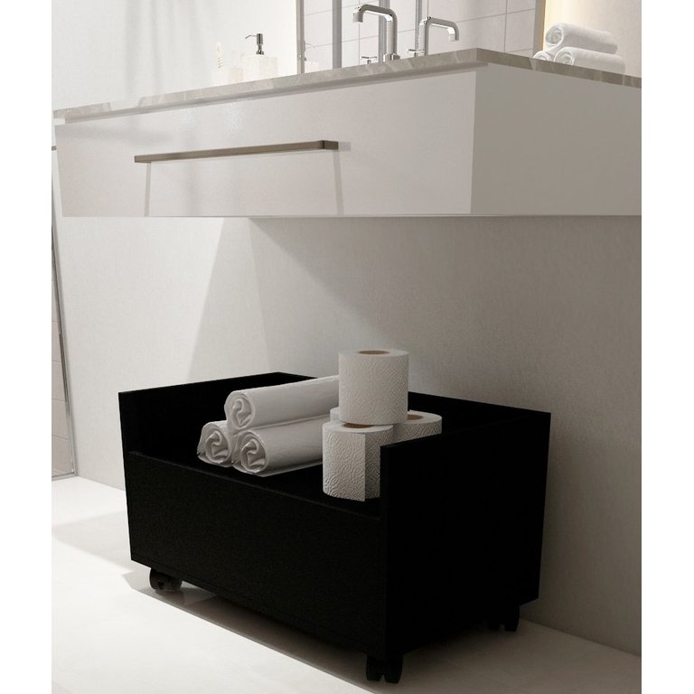 Gabinete para Banheiro com Rodinhas e Rodízios 60cm
