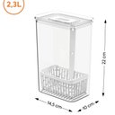 Ver imagem 4 de Organizador de Temperos para Geladeira Dry 2,3l Plástico Cesto Interno Conservador