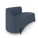 Ver mais imagens de Sofá 3 Lugares Orgânico 180cm Pé Ferro Preto Morgan Suede Azul Mar