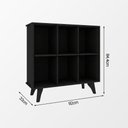 Ver imagem 3 de Aparador Panama Decorativo para Sala e Corredor com Design Moderno e Toque Elegante Home - Preto