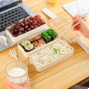Ver imagem 3 de Marmita Fitness Lunch Box 900ml 3 Divisórias Pote Mantimento Bento 3 em 1 Lorben