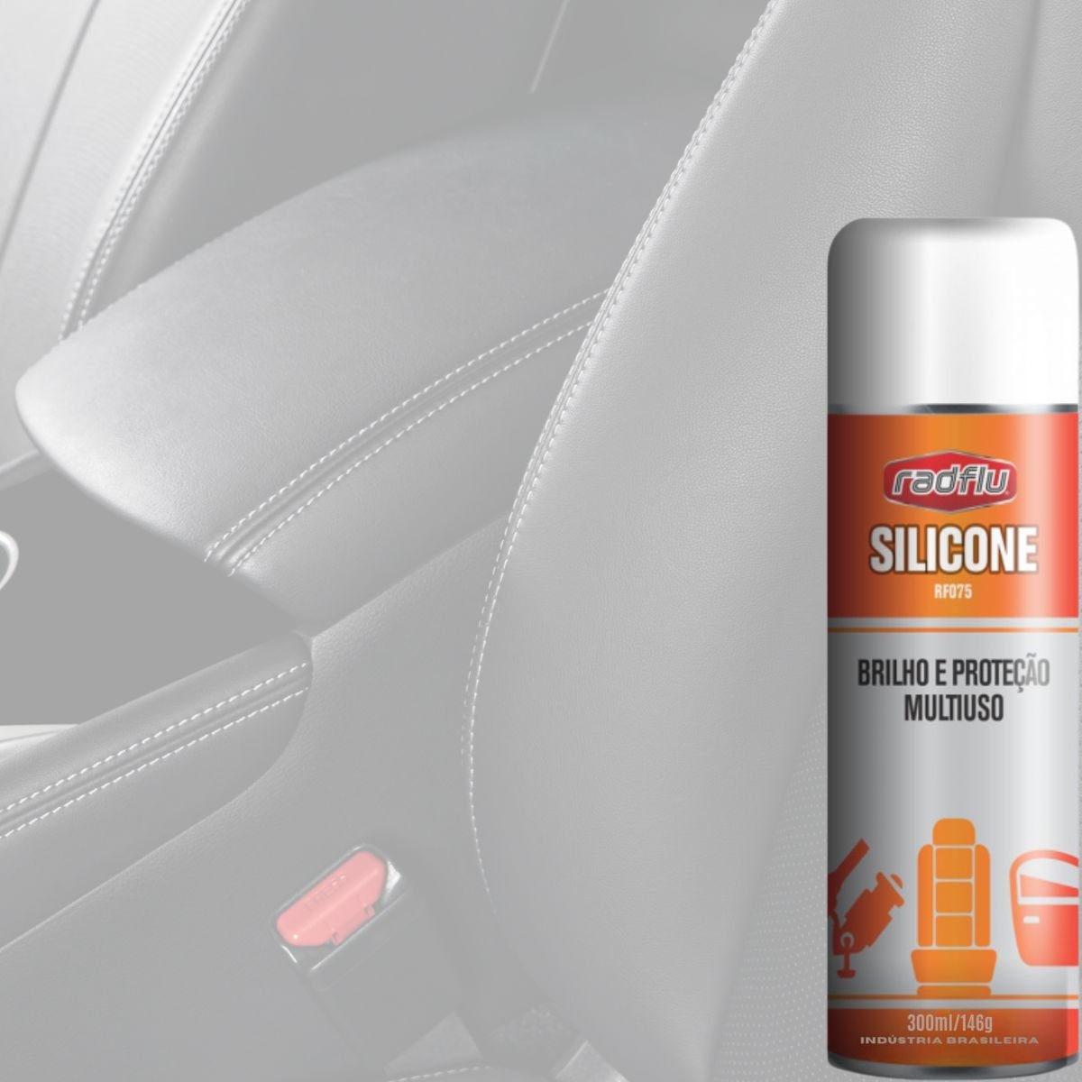 Silicone Líquido Multiuso Spray Proteção Brilho Renova 300ml - 3