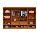 Ver imagem 2 de Guarda Roupa New Premium 8 Portas Benetil Móveis - Cinamomo/off White