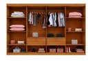Ver imagem 2 de Guarda Roupa Casal 8 Portas 4 Gavetas 245cm New Premium Cinamomo/Off White - Benetil