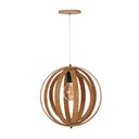 Ver imagem 2 de Lustre Pendente Madeira Faces 35cm Adrilustres Freijó