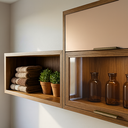 Ver imagem 3 de Conjunto Armários Modular para Lavanderia Balcão 120cm + Aéreos 160cm Armazenamento Mdf Multiuso:con