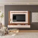 Ver imagem 3 de Painel TV até 65'' Ripado 183cm com Bancada Suspensa Infinity D04 - D'Rossi