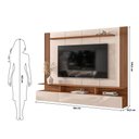 Ver imagem 2 de Painel TV até 65'' Ripado 183cm com Bancada Suspensa Infinity D04 - D'Rossi