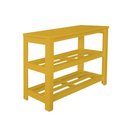 Ver imagem 4 de Sapateira Banco de Piso para Closets e Quartos 8 Pares Sapatos Amarelo Laca