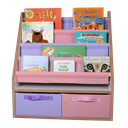 Ver imagem 3 de Porta Livros Infantil com 2 Gavetas Organizadoras Rosa
