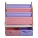 Ver imagem 6 de Porta Livros Infantil com 2 Gavetas Organizadoras Rosa