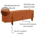 Ver imagem 4 de Puff Recamier Organico Imperial 160 cm Boucle Terracota Impo
