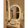 Espelho Orgânico com Luz de Led Branco Quente 90x50 - 2