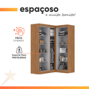 Ver imagem 6 de Guarda Roupas Modulado de Canto Madrid com 5 Portas Maxel