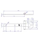 Ver imagem 3 de Dobradiça Porteira Ferradura 8" Zincada Ref. 26008 - Loth