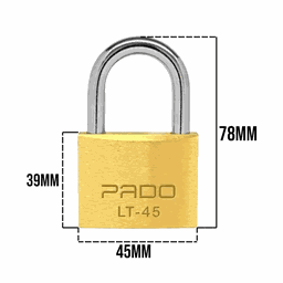 Cadeado Pado 45 Mm Mesma Chave Segredo Kit Com 3 Unidades CADEADO LT-45MM SEGREDOS IGUAIS S1 - 2