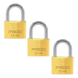 Cadeado Pado 45 Mm Mesma Chave Segredo Kit Com 3 Unidades CADEADO LT-45MM SEGREDOS IGUAIS S1 - 1