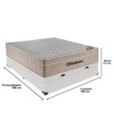 Ver imagem 2 de Cama Box com Baú Casal Branco + Colchão de Molas Ensacadas - Ortobom - Airtech Springpocket - 138x18