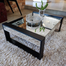 Mesa de Centro Espelhada Istambul MD Demoglass Pes Preto C120 X A30 X L80 - 3