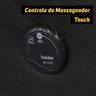 Maca Estofada Com Massageador Estética Cílios Linho Bouclê Cinza SOFA STORE - 6
