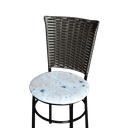 Ver imagem 3 de Conjunto 4 Cadeiras Preta para Cozinha Hawai Café com Assento Estampado:floral Areia