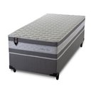 Ver imagem 3 de Conjunto Cama Box Solteirão c/ Molas Ensacadas Alpine Cinza 96x203x65 