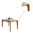 Ver imagem 4 de Mesa de Jantar Dália 140cm Carvalho Europeu Creme Tana Decor