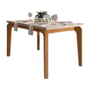 Ver imagem 1 de Mesa de Jantar Dália 140cm Carvalho Europeu Creme Tana Decor