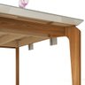 Mesa de Jantar Dália 140cm Carvalho Europeu Creme Tana Decor - 3