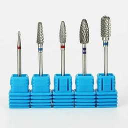 Kit 5 Brocas Tungstênio Profissional Unhas Gel Acrigel Fibra - 3