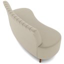 Ver imagem 6 de Sofá Chaise Living 2 Lugares 135cm para Sala Cayman K01 Veludo Bege - Lyam Decor