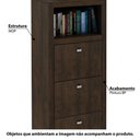 Ver imagem 2 de Armário Multiuso com 3 Gavetas e 1 Nicho - Rústico