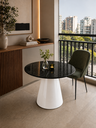Ver imagem 1 de Mesa de Jantar Cone Branco - Redonda 70cm - Mármore São Gabriel