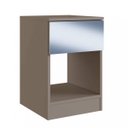 Ver imagem 2 de Mesa de Cabeceira 1 Gaveta com Espelho Florida Turin Genialflex Móveis