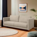 Ver imagem 1 de Sofá Fixo Living Lisboa 2 Lugares 140cm D28 Linho - Sofa Store:linho Bege