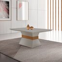 Ver imagem 2 de Mesa para Sala de Jantar 120cm Tampo MDF Canto Reto Clarice 