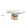 Mesa para Sala de Jantar 120cm Tampo MDF Canto Reto Clarice  - 4