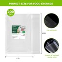 Ver imagem 2 de Sacos para Seladora a Vácuo Bonsenkitchen, 200 Unidades, 20x30cm, Bpa-free