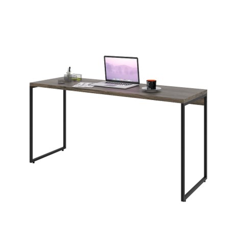 Mesa Para Escritório e Home Office Industrial Aspen 150 cm C01 Carvalho Dark - Lyam Decor