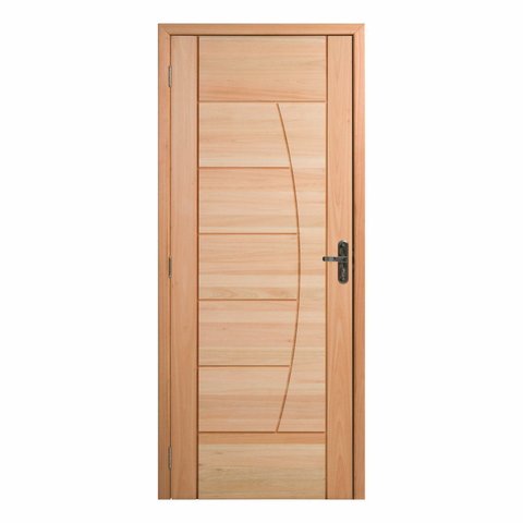Kit Porta Pronta Maciça de Eucalipto 214x87x14cm PM78 Solar Abertura Esquerda Cruzeiro Portas