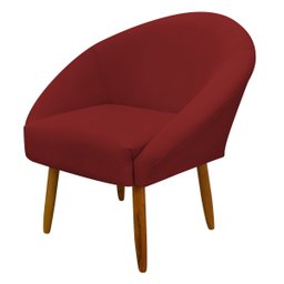 Poltrona Decorativa para Sala Recepção Manicure Consultório Stella Suede - 1