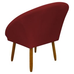 Poltrona Decorativa para Sala Recepção Manicure Consultório Stella Suede - 5