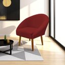 Ver imagem 1 de Poltrona Decorativa para Sala Recepção Manicure Consultório Stella Suede