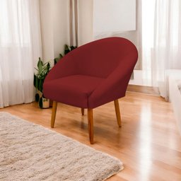 Poltrona Decorativa para Sala Recepção Manicure Consultório Stella Suede - 2